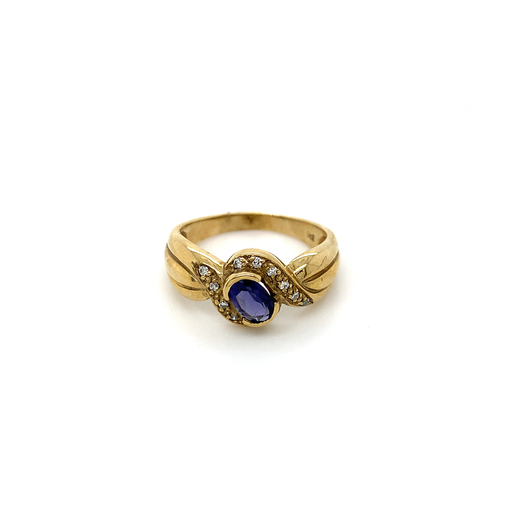 Lola Iolite Infinity Band Ring