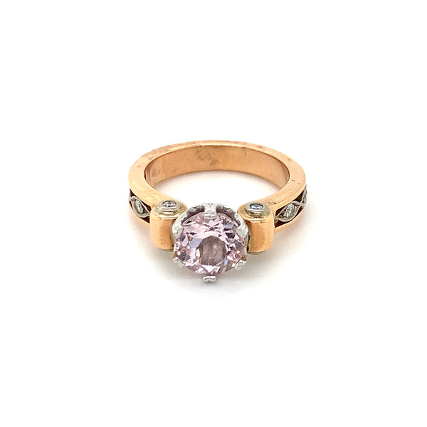 Molly Two Tone Morganite Ring