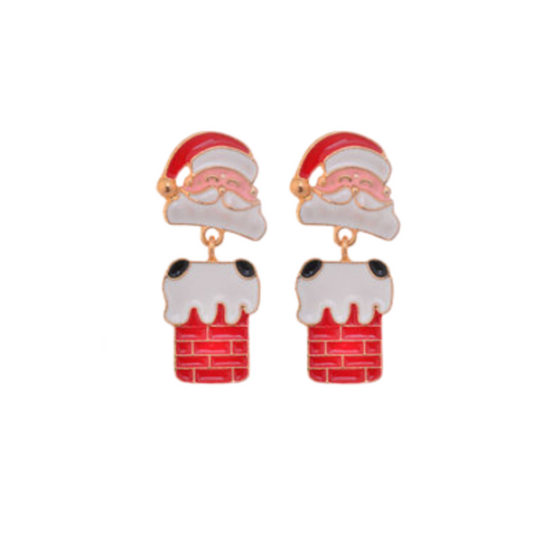 🎄Christmas Fashion - Santa Chimney Earring