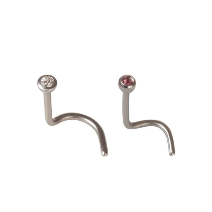 Micro Crystal Twin Pack Nose Studs CC S/S