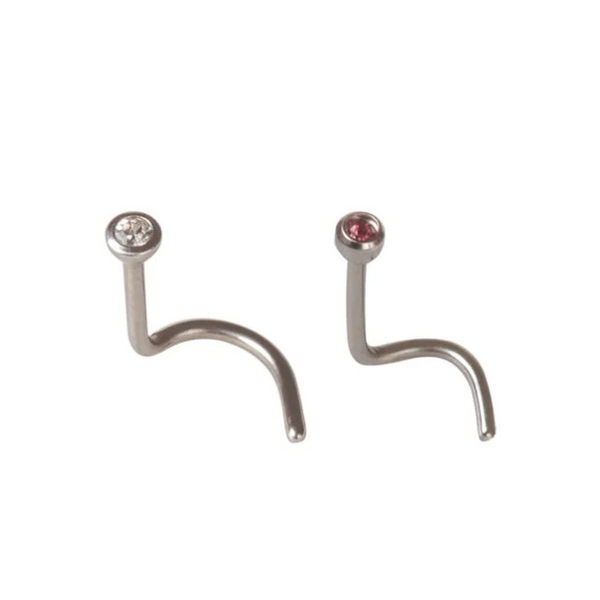 Micro Crystal Twin Pack Nose Studs CC S/S