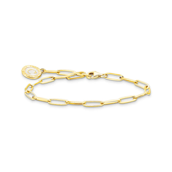 Charmista - Long Link Gold Charm Bracelet