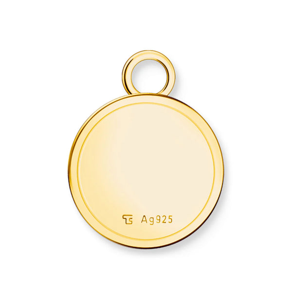 Charmista: Pearl & PaperClip Gold Charm Necklace