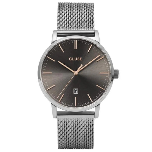Aravis: Dark Grey Mesh Men’s Watch