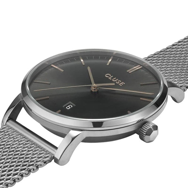 Aravis: Dark Grey Mesh Men’s Watch