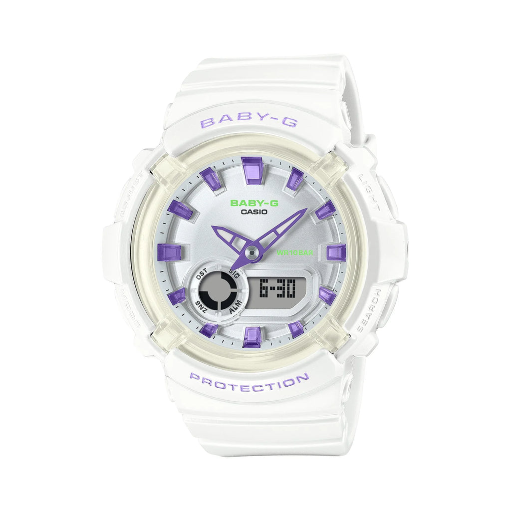Baby G Duo Dance in Neon (White/Purple) Watch