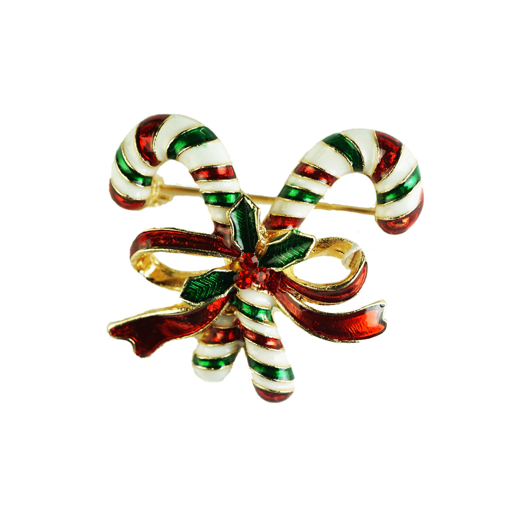 Brooch - Christmas Candy Cane