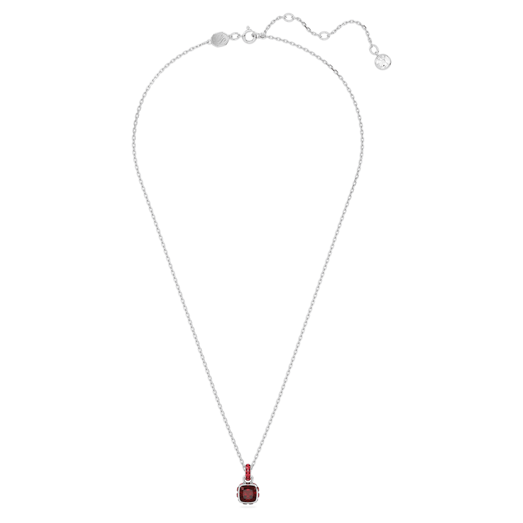 Birthstone: January Red Square - Necklace & Earring