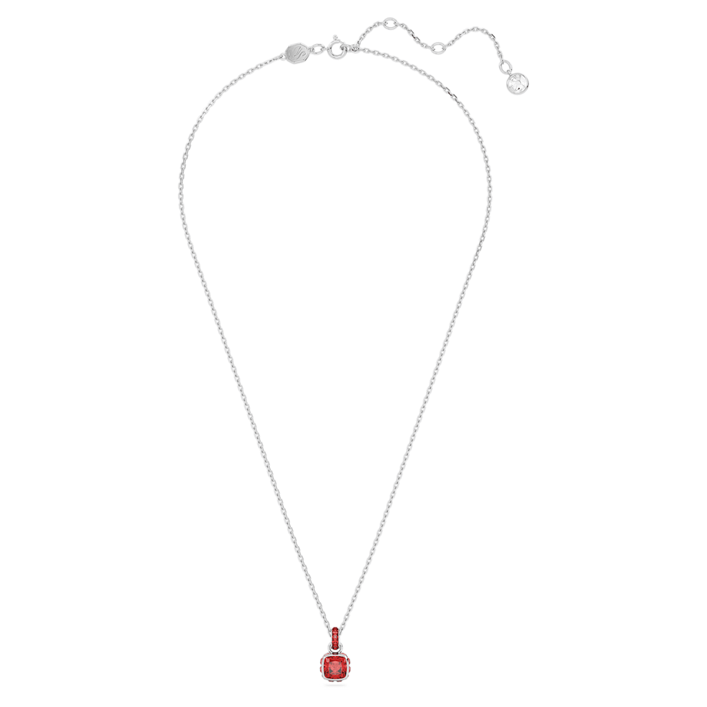 Birthstone: July Red Square - Necklace & Earring