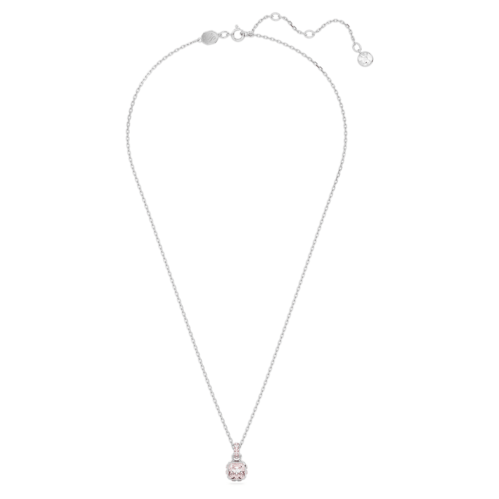 Birthstone: June Pink Square - Necklace & Earring