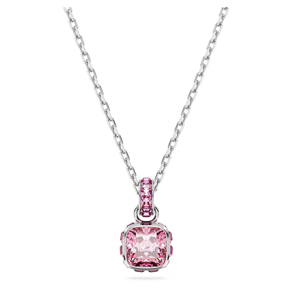Birthstone: October Pink Square - Necklace & Earring
