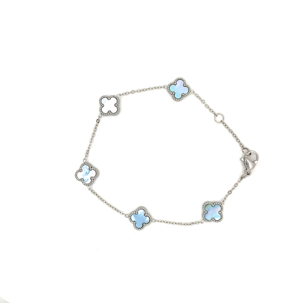 Clover Bracelet - Blue MOP Shell - 2 colours
