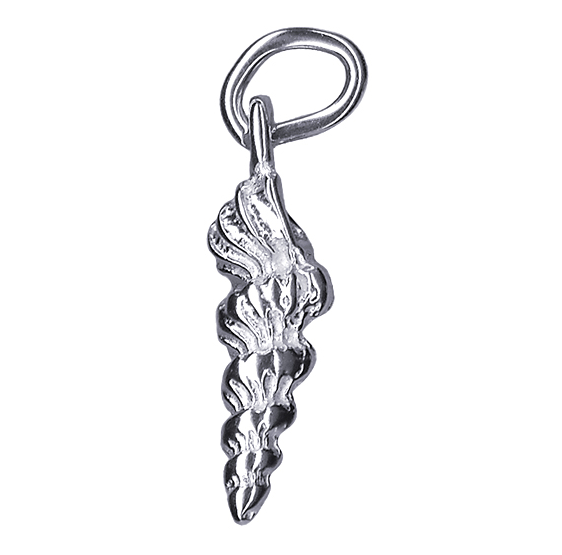 Cone Shell Silver Charm