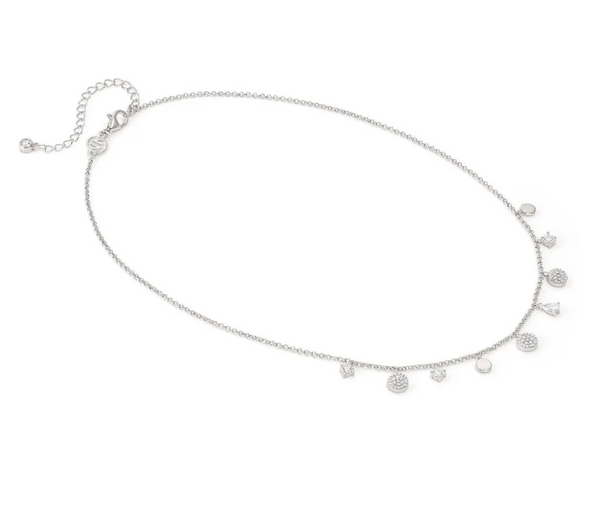 Lucentissima: Sterling Silver Round CZ Necklace
