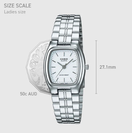 Casio Analogue Stainless Steel Band Watch