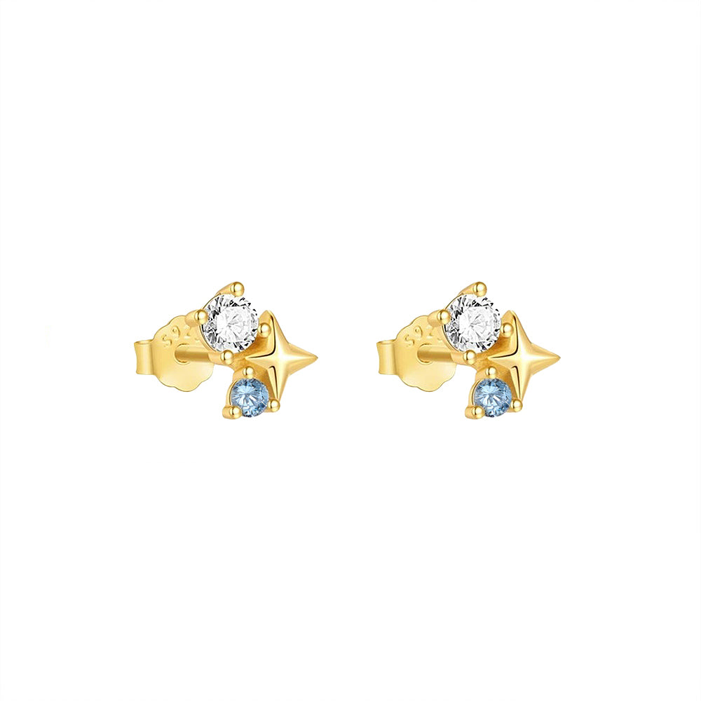 Crystal Star Stud Earrings
