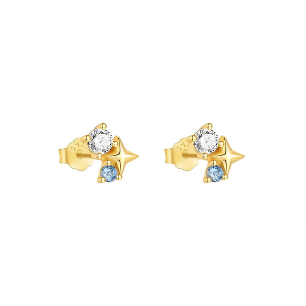 Crystal Star Stud Earrings