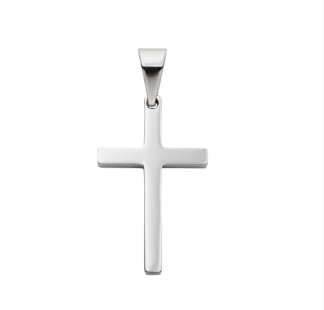 Blaze Stainless Steel Plain Cross Pendant (2 Colours)