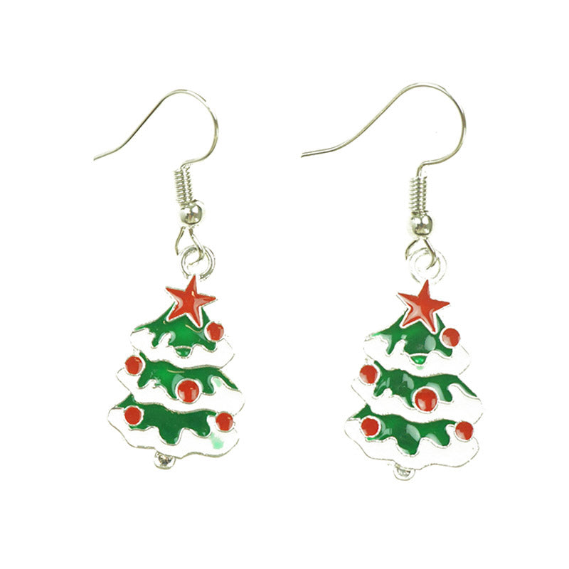 Christmas Tree Fashion Earrings