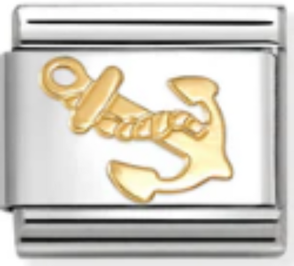 Symbols - Rope Anchor Gold Charm