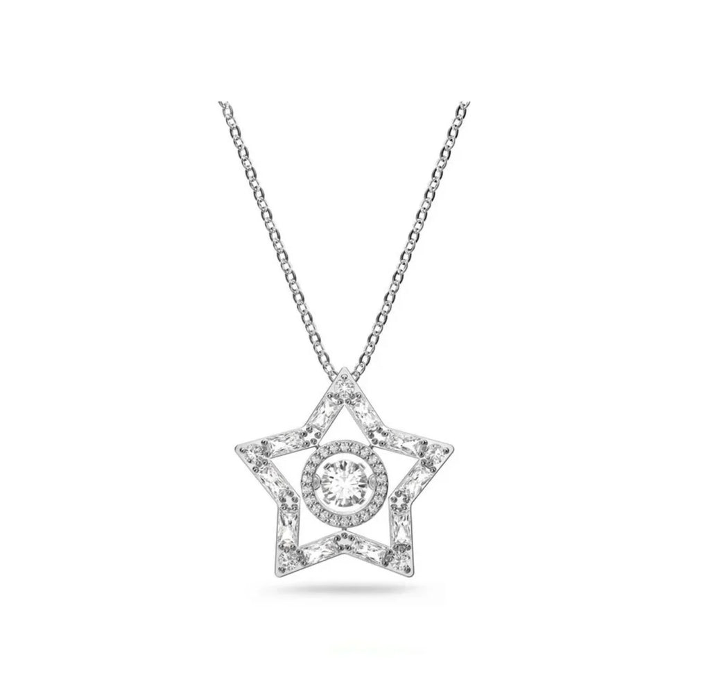 STELLA: STAR PEND CZ WHITE/RHS