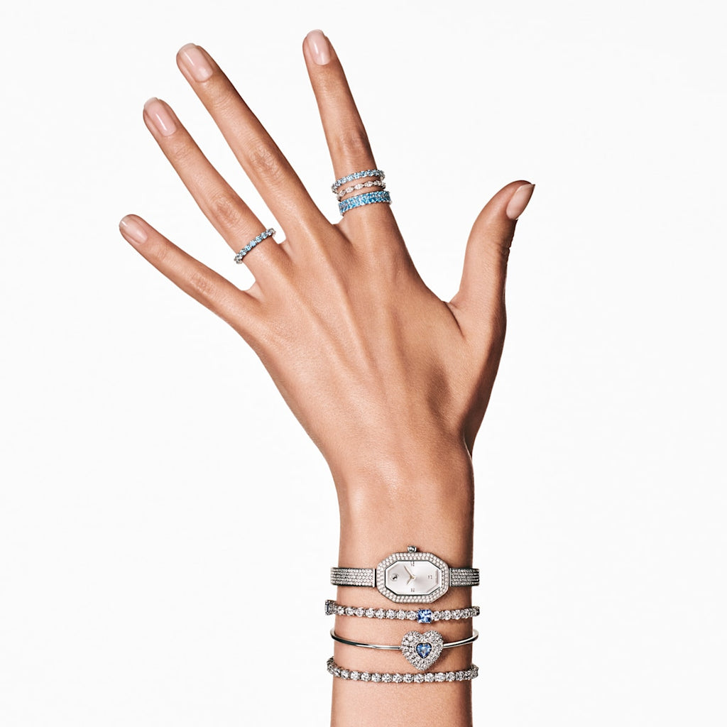 Hyperbola Blue Heart Bangle