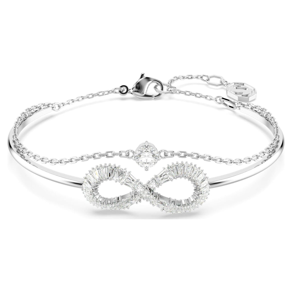 Hyperbola Silver Infinity Bangle