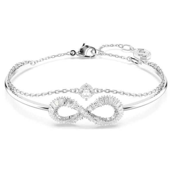 Hyperbola Silver Infinity Bangle