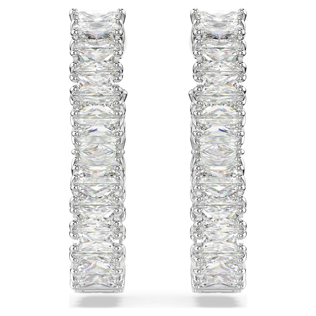 Hyperbola Silver Infinity Hoop Earrings