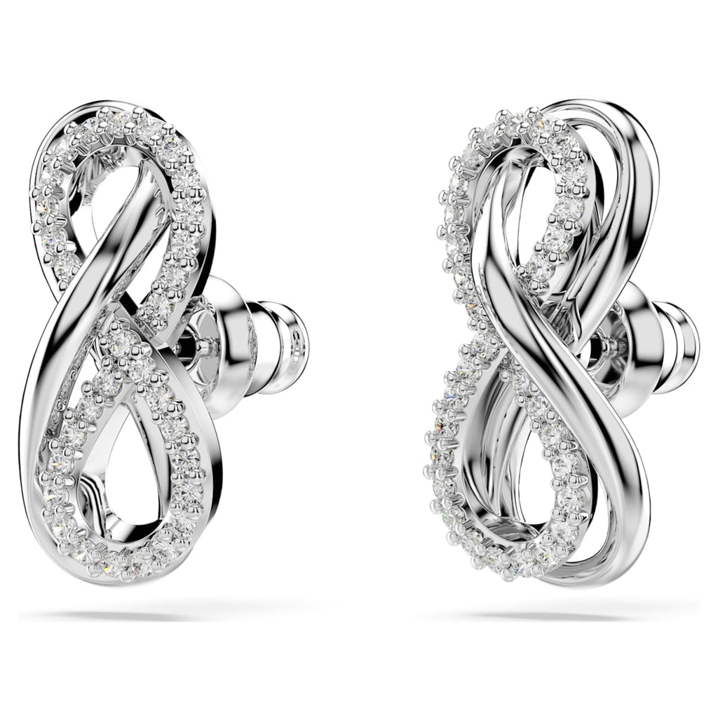 Hyperbola Infinity Silver Stud Earrings
