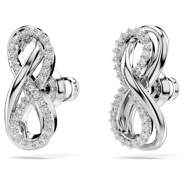 Hyperbola Infinity Silver Stud Earrings