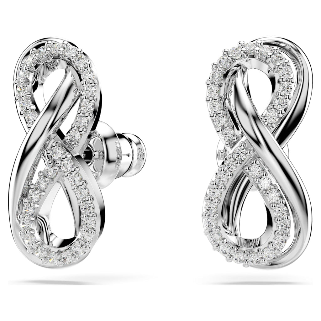 Hyperbola Infinity Silver Stud Earrings