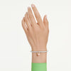 Idyllia: Mixed Cuts Pink Heart Two Tone Bangle