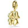 Idyllia: Green Crystal Clover Gold Charm