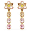 Idyllia Mixed Cut Multicoloured Flower Drop Earrings