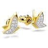 Idyllia Lilia Gold Butterfly Stud Earrings