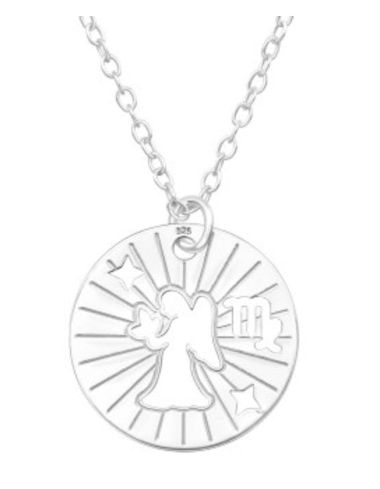 Kids Zodiac Silver Necklace