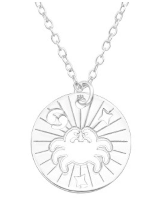 Kids Zodiac Silver Necklace