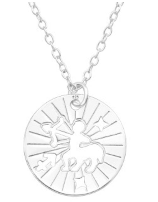 Kids Zodiac Silver Necklace
