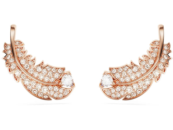 Nice Feather Rosegold Earring