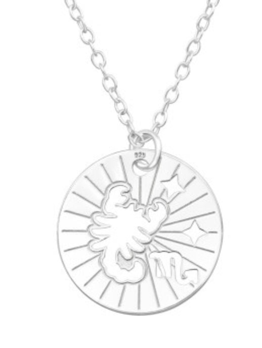 Kids Zodiac Silver Necklace