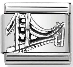 Travel - Golden Gate Bridge Relief (Italy) Silver Charm