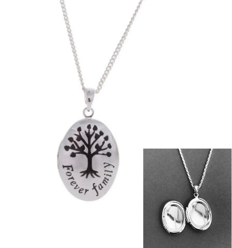 Equilibrium - Silver Forever Family Locket Necklace