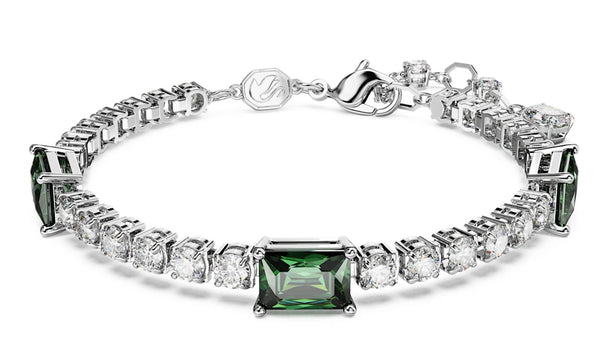 Matrix Mixed Cut Green Tennis Bracelet