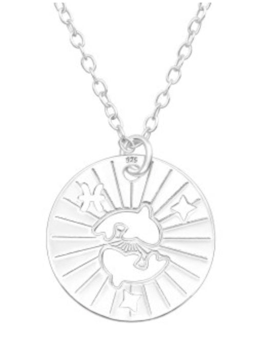 Kids Zodiac Silver Necklace