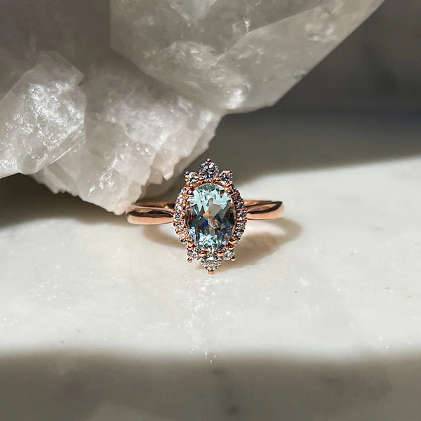 Veronique Aquamarine Ring