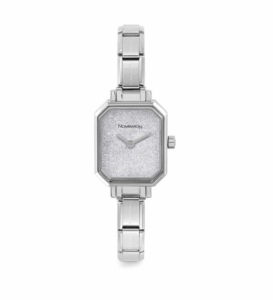 Paris Watch with Silver Glitter Dial