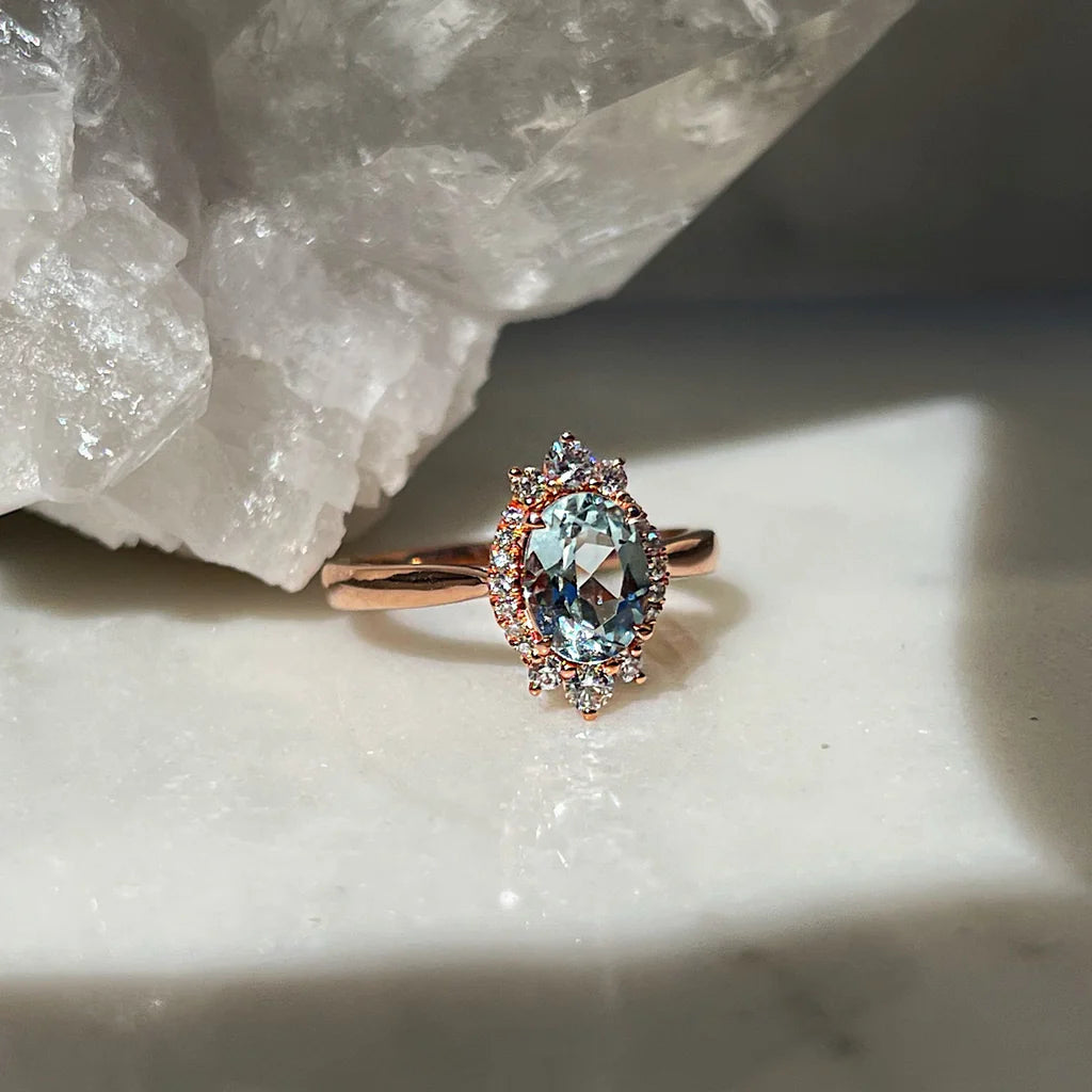 Veronique Aquamarine Ring