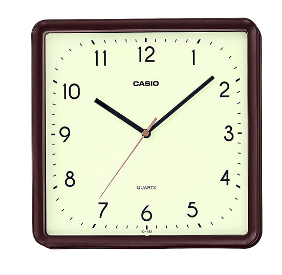 Casio Dark Brown Square Wall Clock