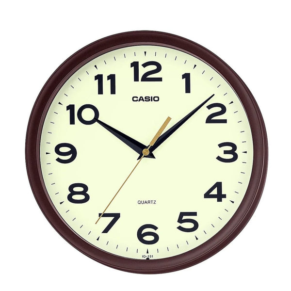 Casio Dark Brown Circle Wall Clock